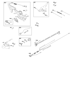 Controls Group Diagram and Parts List for 613477-0275-J1 400000 - 699999 Briggs and Stratton Engine